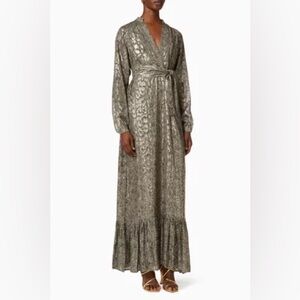 PINKO metallic maxi dress NWT (US 10)